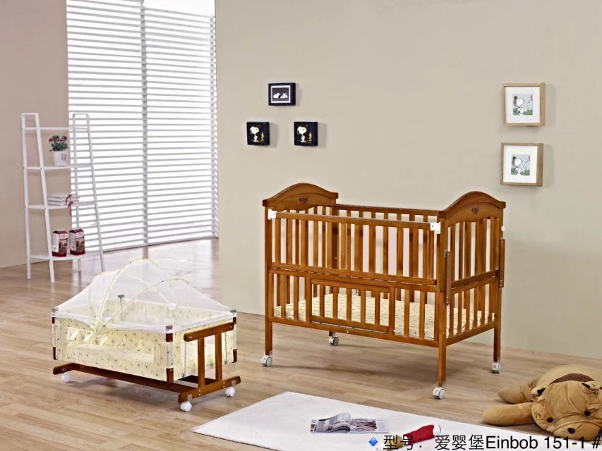 Samuelsdirect Mahogany Baby Cot Bed Baby Crib 151 1