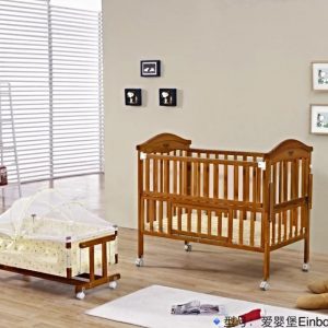SamuelsDirect Mahogany Baby Cot Bed/ Baby Crib-151-1