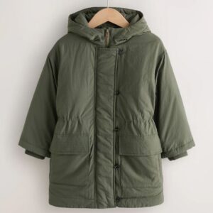 Khaki Shower Resistant Padded Parka
