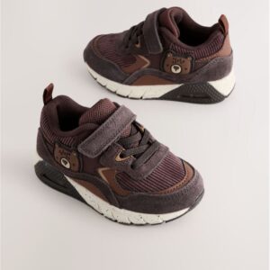 Next Brown Bear Standard Fit Elastic Lace Trainers